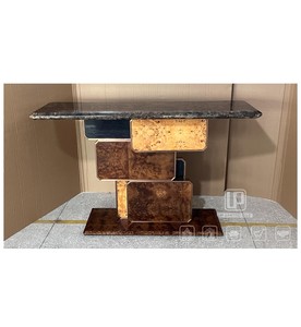 Luxury Marble <b>Console</b> <b>Table</b> Shaped Structure Entryway <b>Table</b> Italian Style Entrance Side Decor <b>Table</b> Set 068 Luxury Marble Consol - Product Image 1