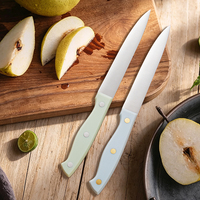 Couteaux de cuisine professionnels en acier inoxydable ultra-affûtés avec manche en POM coloré, couteau de chef de 8 pouces, couteau utilitaire pour chefs