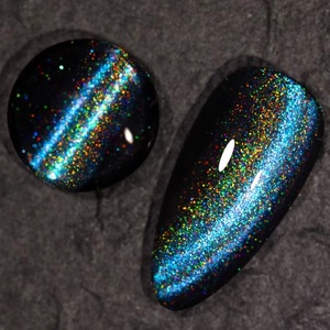 Esmalte de Uñas Semipermanente con Brillo <span class=keywords><strong>Azul</strong></span>, Gel UV para Arte de Uñas, Suministros para Uñas, Gel Magnético Láser Colorido Efecto Ojo de Gato - Product Image 6