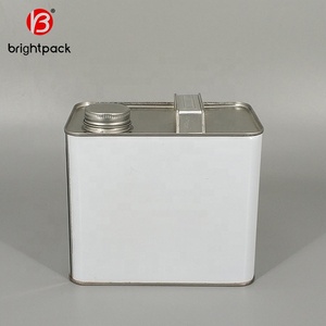 <span class=keywords><strong>2</strong></span> <span class=keywords><strong>L</strong></span>ít Kim Loại Vuông Ngắn Có Thể Với Tay Cầm Bằng Kim Loại Cho Dầu - Product Image 4