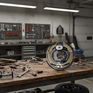 8 6.5 \ "B.C. 12 \" X 2 \ "Freins électriques Assemblage de frein de remorque à réglage automatique 7000 Lbs Axe 5 trous Montage Tambour de frein - Product Image 2