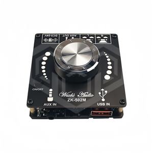 Módulo de Placa Amplificadora Digital Bluetooth 5.0 Estéreo 2.0 de 2*50W con Interfaz AUX/USB Integrada <span class=keywords><strong>ZK</strong></span>-502M - Product Image 1
