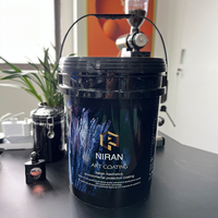 Seaux en plastique personnalisés de 2L à 25L avec couvercles et poignées, bidons de 5 gallons pour peinture, modèle 20LC, blanc Chine