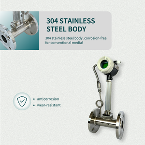 Débitmètre vortex sanitaire en acier inoxydable pour gaz/liquide/air, qualité alimentaire, personnalisable OEM pour les industries pharmaceutiques et des boissons - Product Image 5