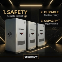Système de stockage d'énergie domestique tout-en-un 261l 5kW 10kWh LiFePO4 avec onduleur intégré double MPPT 8000 cycles IP65 ESS portable 51.2V