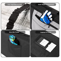 Sac de snowboard, sac de ski, polyester 600D résistant à l'eau, convient aux planches de snowboard, sac de voyage léger, rembourré, pour transporter des planches de ski