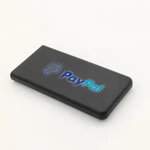 Carregador portátil wireless de 10000mah, banco de energia com logo para carregamento rápido e sem fio