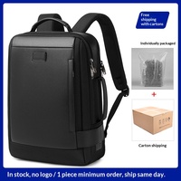 Sac à dos de ville exclusif pour homme, en polyester Oxford imperméable, grande capacité, extensible, haut de gamme, avec coussin d'air