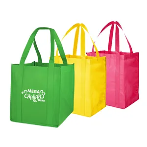 Bolsa de shopper para compras, sacola de tecido eco amigável personalizada não tecido
