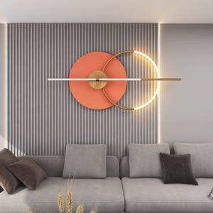 Peinture murale en métal 3D avec éclairage LED, décoration de luxe pour salon, peinture acrylique haute définition avec impression UV, décoration en cristal - Product Image 5