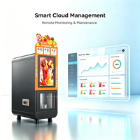 Máquina Expendedora Comercial de Grado Comercial para Alimentos, Totalmente Automática, para Smoothies y Granizados, con Cuchilla de Acero Inoxidable 304, IoT Inteligente, Fresco y Delicioso