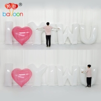 Ballon géant personnalisé en nylon de 2 m (60 pouces) avec nom de ville, pour hélium, idéal pour mariage, anniversaire, décoration extérieure - Yiwu