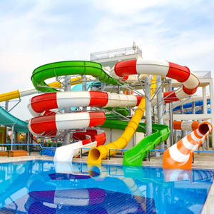 Equipo de Parque Acuático de Alta Calidad para Exteriores, Tobogán de Agua Comercial de Fibra de Vidrio para <span class=keywords><strong>Piscinas</strong></span>, para Niños - Product Image 4