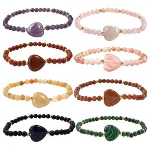 Bracelet en pierre naturelle avec perles de verre colorées, design tendance pour l'amitié, service d'étiquetage SKU - Product Image 3