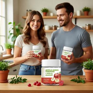 Gomitas de Vinagre de Sidra de Manzana Premium 1000mg con <span class=keywords><strong>Vitamina</strong></span> <span class=keywords><strong>B12</strong></span> y Ácido Fólico para el Metabolismo de Adultos, Salud Intestinal y Apoyo Diario al Bienestar - Product Image 6