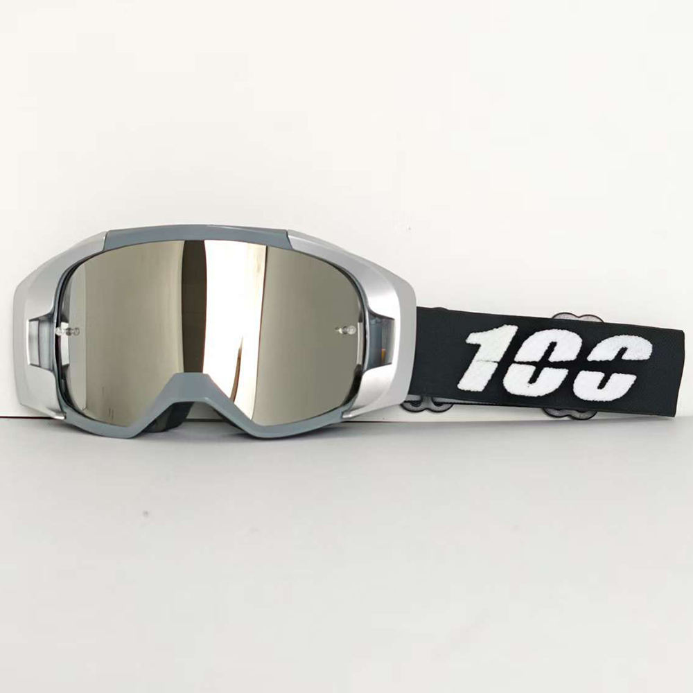 Lunettes argentées à monture grise