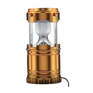 Lampe torche LED pliable rechargeable à énergie solaire pour l'extérieur, portable pour le camping, le jardin, la tente, DC - Product Image 1