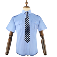 Chemises d'uniforme de travail d'été à manches courtes et longues pour les équipes de gestion immobilière et de performance artistique en polyester
