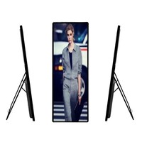 Totem publicitaire d'intérieur HD P1.86 P2 écran led portable Super Slim Digital Advertising Player Poster écran LED Display Screen