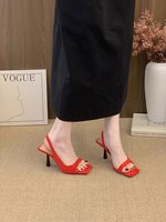 Sandales à talons aiguilles jaunes en similicuir à bout ouvert avec bride arrière, chaussures d'été tendance pour femmes, livraison directe
