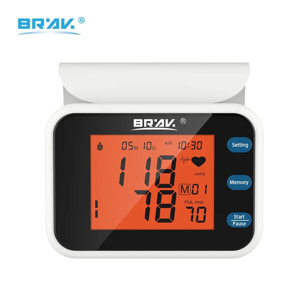 Portable electronic tensiometer digital meter blood pressure machine sphygmomanometer instrument to measure blood pressure