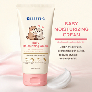 Crème hydratante réparatrice pour bébé, à base d'extraits végétaux naturels, douce et sûre, pour des soins apaisants et une hydratation profonde des peaux gercées des enfants. - Product Image 4