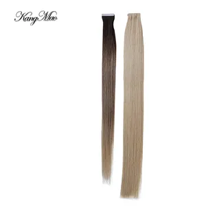 Wholesale Double Drawn Virgin Human Hair Extensions Cuticle Aligned Tape In Weft Quality Remy Hair Weft