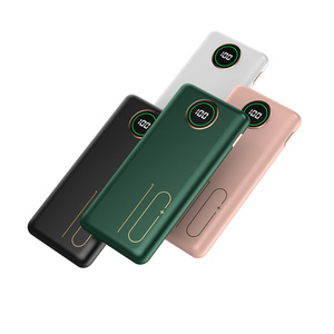 พาวเวอร์แบงค์ขนาดเล็กบางเฉียบ ความจุ 10000mAh ชาร์จเร็ว พร้อมหน้าจอ LED แสดงผล ช่องเสียบ Type-C แบตเตอรี่ LI-Polymer รับประกัน 12 เดือน หลายสี ขายส่ง - Product Image 1