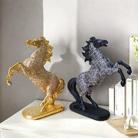 Cheval créatif arrive avec succès Figurine décorative Home Bar Cabinet Ornement pour l'attraction de la richesse