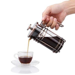 <span class=keywords><strong>Cafetière</strong></span> à pression <span class=keywords><strong>française</strong></span> en verre or Rose, Durable, résistant à la chaleur, noir - Product Image 3