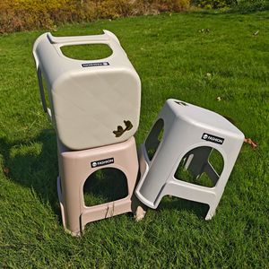Fashion <b>Plastic</b> <b>Stool</b> Stackable Outdoor Home Chair Minimalist Design Polypropylene Material - Product Image 3