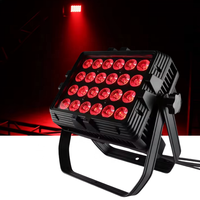 Projecteur LED carré 24x15W RGBW UV 6 en 1, étanche pour extérieur, éclairage de scène, équipement DJ, discothèque, éclairage de piste de danse