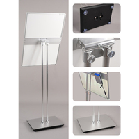 Affiche de boîte à lumière LED en aluminium pour intérieur/extérieur commercial personnalisé signalisation de magasin sur pied rotative pour la publicité