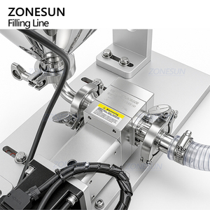 Ligne de production ZONESUN ZS-FSL220 entièrement électrique et automatique avec pompe à engrenages servo pour le remplissage de sachets de pâte, la scellage et l'étiquetage de surfaces planes - Product Image 4
