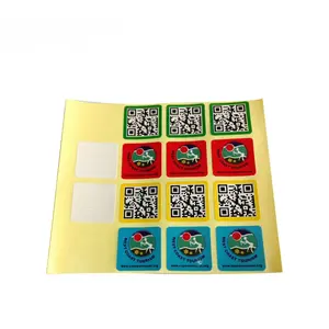 Etichetta con codice QR in carta patinata per imballaggio in carta autoadesiva con stampa Logo adesivo personalizzato