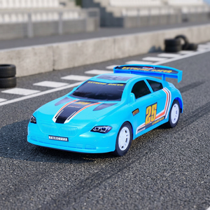 Coche de Carreras Deportivo Azul de Juguete para Niños de 2 a 4 Años y de 5 a 7 Años, Vehículo de Plástico para Jugar en la Calle, Modelo en Bolsa de Malla - Product Image 3