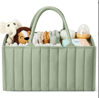 Sac organisateur de couches personnalisé brodé à la main, pochette de rangement pliable pour couches avec nom personnalisé
