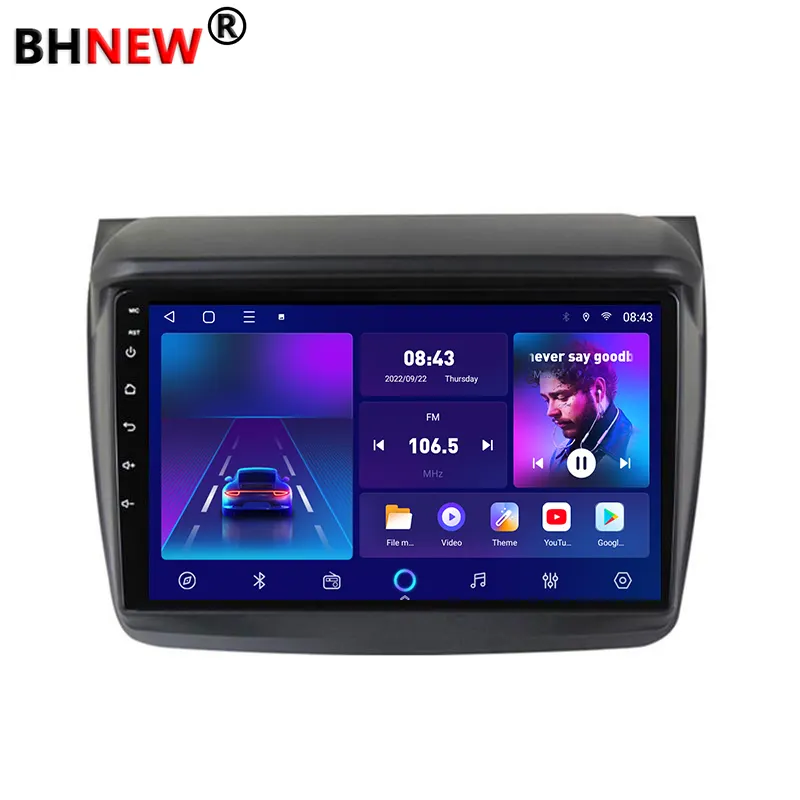 car radio android 1 din Video Player 8Core 4+64G carplay for Mitsubishi L200 2008 - 2016 gps navigation
