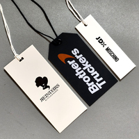 Étiquettes en papier imprimées ZP-Custom avec logo en relief Étiquettes de vêtement en matériau recyclé Étiquettes volantes en papier écologique pour vêtements et sacs à main