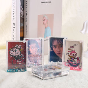 Vente en gros de cadeaux artistiques, cadres photo miniatures avec <span class=keywords><strong>film</strong></span> pailleté, cadre photo en acrylique liquide personnalisé de 2x3 pouces avec eau et paillettes - Product Image 5