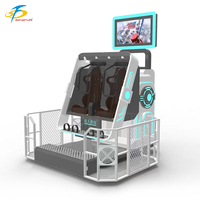 Máquina Simuladora de Realidad Virtual con Rotación de 360 Grados para 2 Jugadores, Atracción de Realidad Virtual para Parques de Diversiones Comerciales