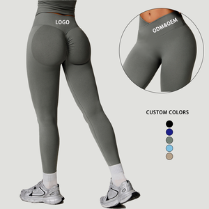 Meilleurs vêtements de sport pour femmes de haute qualité, pantalons TikTok taille haute, leggings de yoga push-up, approvisionnement ODM, vêtements de fitness pour l'entraînement - Product Image 1