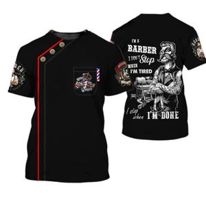 Camiseta de Barbero Profesional Personalizada para Hombre, Cómoda, de Poliéster, Fácil de Limpiar, con Logotipo y Diseño Personalizables - Product Image 2
