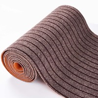 Coloré anti-dérapant intérieur/extérieur sept rayures côtes tapis de sol rouleau forme lavable pour la maison couloir extérieur tapis