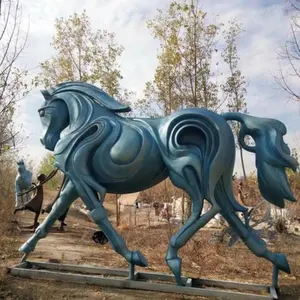 卸売りLifeSize樹脂ガラス繊維イベント小道具大型馬彫刻ガラス繊維樹脂動物馬像販売