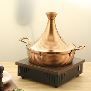 Moda semplice pentola calda in acciaio inox cucina Hotel singola stufa portatile ad alcool Self Service Hot Pot Set Mini Hotpot - Product Image 6