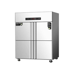 Rebirth Stainless Steel Vertical Double Door Commercial Refrigerator & <b>Freezer</b> With Air Cooling Energy Efficient RVE, RVF, RVD S - Product Image 2