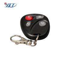 Control Remoto Universal de 4 Botones con Llavero para Puerta y Portón, 433.92Mhz, con Código de Aprendizaje de Seguridad, YET104BK, ¡Gran Venta!