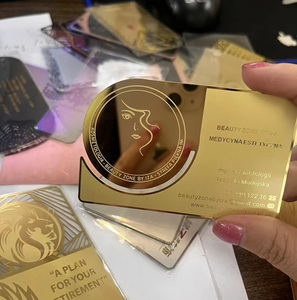 Cartes de visite en métal de surface brillante d'impression polychrome 0.5mm d'épaisseur - Product Image 5