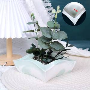 Silicona cuadrada de alta calidad para plantas, molde de yeso para escritorio, molde para maceta de hormigón - Product Image 2